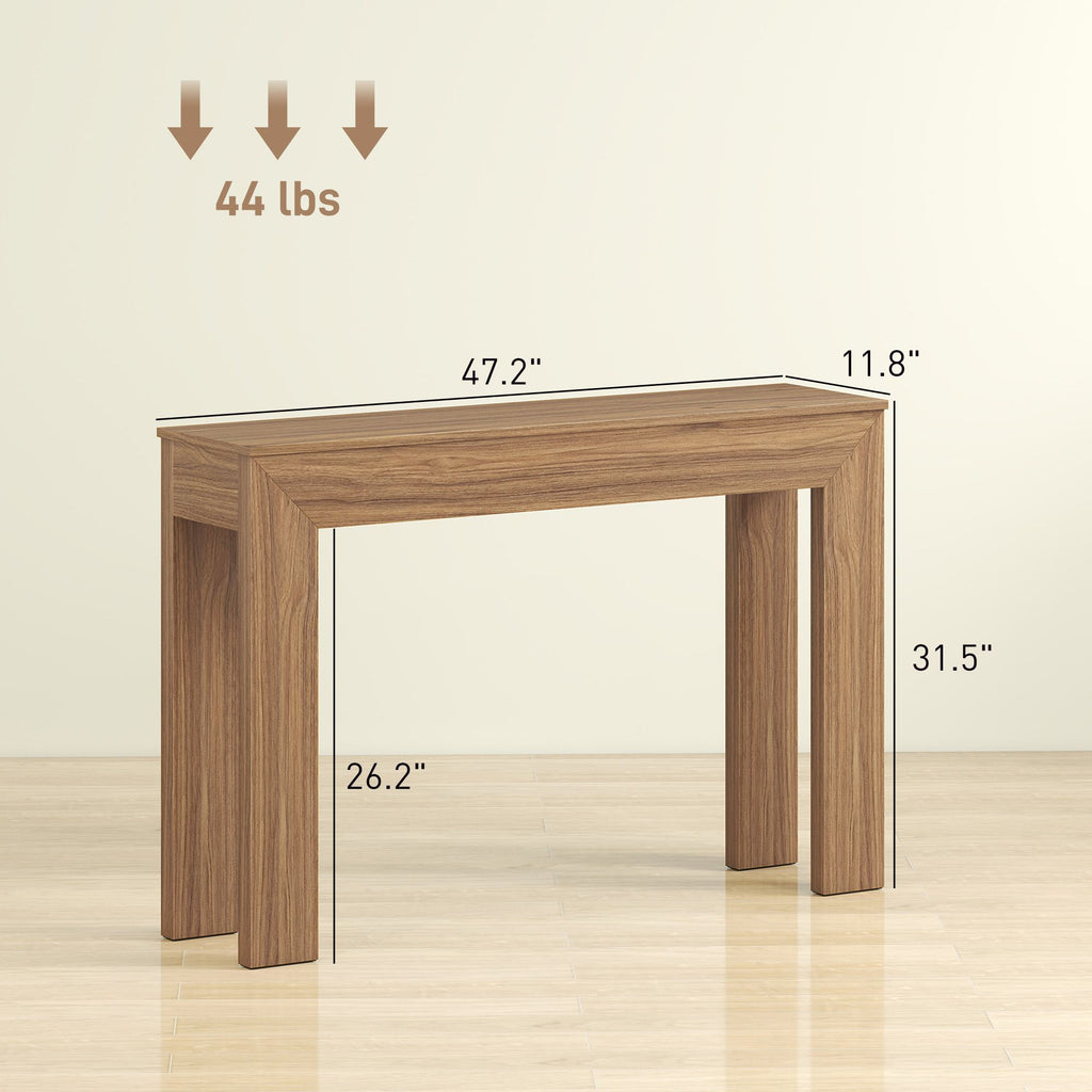 47-Inch Walnut Console Table – product view 2 of 7